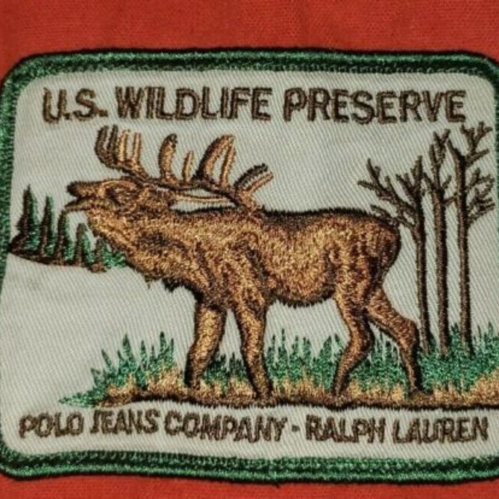 Polo Ralph Lauren Jeans Co Wildlife Preserve Red Button Up Shirt, Men's Large